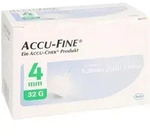 Accu Fine sterile Nadeln f&uuml;r Insulinpens 4 mm 32 G