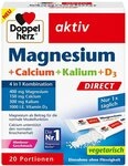Doppelherz aktiv Magnesium + Calcium + Kalium + D3 DIRECT Pel.