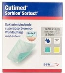 Cutimed Sorbion Sorbact Wundauflage 10x10 cm