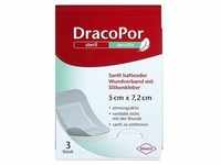 Dracopor Sensitiv 5x7,2 Cm Steril M.silikonkleber