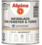 Alpina Wei&szlig;lack f&uuml;r Fenster & T&uuml;ren seidenmatt 750 ml