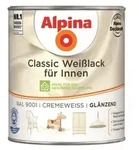 Alpina Classic Wei&szlig;lack f&uuml;r Innen Cremewei&szlig; (RAL 9001) gl&auml;nzend 750 ml