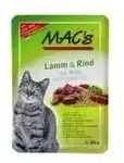Mac' Cat Pouch Pack Lamm & Rind und Malz mit Kr&auml;utermix 10