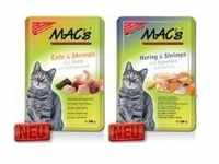 Mac's cat Pouch Pack Hering und Shrimps mit Karotten und Lachsöl