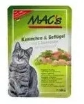 Mac' Cat Pouch Pack Kaninchen & Gefl&uuml;gel und L&ouml;wenzahn mit