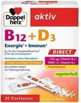 PZN-DE 18302285, Queisser Pharma Doppelherz aktiv B12 + D3 DIRECT-Granulat, 20 St,