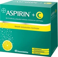 PZN-DE 03464237, Bayer Vital Aspirin Plus C Brausetabletten, 40 St, Grundpreis: