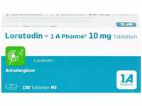 PZN-DE 01879129, Loratadin - 1 A Pharma 10 mg Tabletten, 100 St, Grundpreis: &euro;