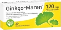 PZN-DE 09206631, HERMES Arzneimittel Ginkgo-Maren 120 mg Filmtabletten, 30 St,