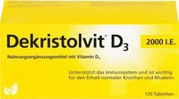 PZN-DE 10818546, Trommsdorff Dekristolvit D3 2000 I.E. Tabletten, 120 St,...