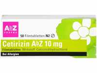 PZN-DE 06716142, AbZ Pharma Cetirizin AbZ 10 mg Filmtabletten bei Allergien, 50 St,