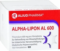 PZN-DE 00958401, ALIUD Pharma Alpha Lipon AL 600, 100 St, Grundpreis: &euro; 0,47 /