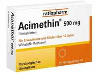 PZN-DE 03128982, ratiopharm Acimethin 500 mg Filmtabletten, 25 St, Grundpreis: &euro;