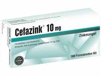 PZN-DE 02252734, Cefak Cefazink 10 mg Filmtabletten, 100 St, Grundpreis: &euro; 0,12