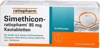 PZN-DE 01364796, Simethicon ratiopharm 85 mg Kautabletten, 50 St, Grundpreis: &euro;