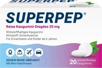 PZN-DE 07560067, HERMES Arzneimittel Superpep Reise Kaugummi-Drag&eacute;es 20 mg, 20 St,