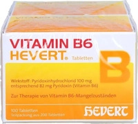 PZN-DE 19802736, Hevert-Arzneimittel Vitamin B6 Hevert 100 mg Tabletten, 200 St,