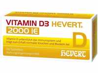 PZN-DE 11116697, Hevert-Arzneimittel Vitamin D3 Hevert 2.000 I.E. Tabletten, 60 St,