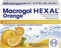 PZN-DE 11553707, Macrogol HEXAL Orange - Pulver bei Verstopfungen, 20 St, Grundpreis: