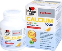 PZN-DE 15611577, Queisser Pharma Doppelherz Calcium 1000+D3+K2 system Kautabletten,