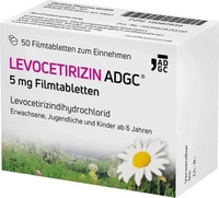 PZN-DE 18082949, Zentiva Pharma Levocetirizin Adgc 5 mg Filmtabletten, 50 St,