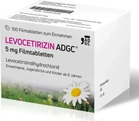 PZN-DE 18082955, Zentiva Pharma Levocetirizin Adgc 5 mg Filmtabletten, 100 St,