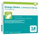 Ginkgo biloba - 1 A Pharma&reg; 120 mg Filmtabletten