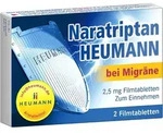 Naratriptan Heumann bei Migr&auml;ne 2,5 mg Filmtabletten