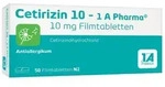 Cetirizin 10 - 1 A Pharma&reg; Filmtabletten