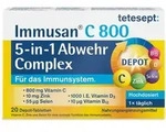 Tetesept Immusan C 800 5in1 Abwehr Complex Tabletten