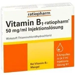 Vitamin B1 ratiopharm 50mg/ml iniecto lsg. Ampullen