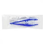 Pinzette Einmal Plastik blau steril