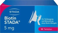 PZN-DE 01328576, Biotin STADA 5 mg Tabletten Inhalt: 50 St