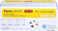 PZN-DE 15250375, Ferro AIWA 100 mg Filmtabletten Inhalt: 50 St