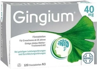 PZN-DE 08832734, Gingium 40 mg Filmtabletten Inhalt: 120 St
