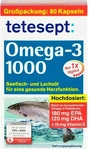 PZN-DE 11313245, Tetesept Omega-3 1000 Kapseln Inhalt: 117.2 g, Grundpreis: &euro;