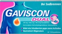 PZN-DE 04363716, GAVISCON Dual Kautabletten mit Zweifachwirkung gegen Sodbrennen