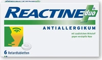 PZN-DE 07387580, REACTINE duo Wirkstoffkombi bei Allergie Retard-Tabletten Inhalt: 6