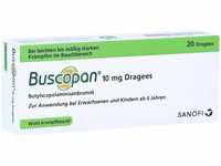 PZN-DE 03323100, Buscopan Dragees Orifarm Überzogene Tabletten Inhalt: 20 St