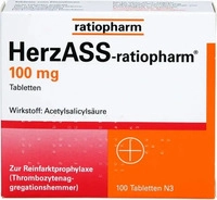 PZN-DE 04561936, HerzASS-ratiopharm 100 mg Tabletten Inhalt: 100 St
