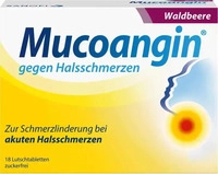 PZN-DE 07314486, Mucoangin Waldbeere 20 mg Lutschtabletten Inhalt: 18 St