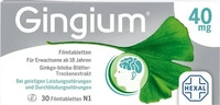 PZN-DE 06189211, Gingium 40 mg Filmtabletten Inhalt: 30 St