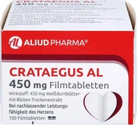 PZN-DE 00013184, CRATAEGUS AL 450 mg Filmtabletten Inhalt: 100 St