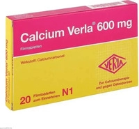 PZN-DE 01397838, Calcium Verla 600 mg Filmtabletten Inhalt: 20 St