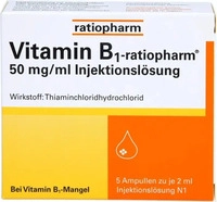 PZN-DE 04908021, Vitamin B1 ratiopharm 50mg / ml Injektionsl&ouml;sung Ampullen...