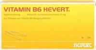 PZN-DE 03919991, Vitamin B6 Hevert Ampullen Inhalt: 20 ml, Grundpreis: &euro; 373,- /