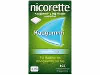 PZN-DE 07353612, nicorette Kaugummi whitemint, 2 mg Nikotin Inhalt: 105 St