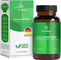 PZN-DE 18236631, Calciumcitrat 1000 mg Kalzium hochdosiert Kapseln Inhalt: 105 g,