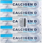 PZN-DE 00662184, Calcigen D 600 mg / 400 I.E. Brausetabletten Inhalt: 100 St