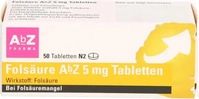 PZN-DE 01234556, Fols&auml;ure AbZ 5 mg Tabletten Inhalt: 50 St